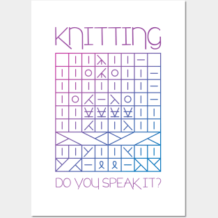 Knitting, Do you speak it? Posters and Art